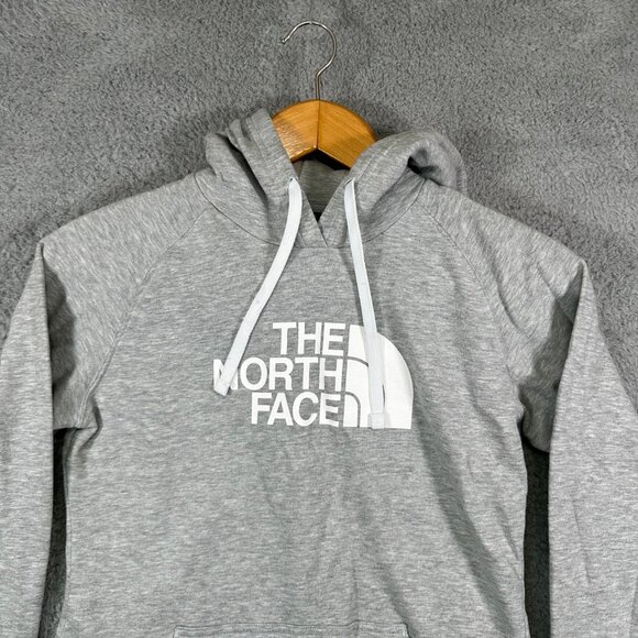 The North Face Womens Gray Long Sleeve Drawstring Pullover Hoodie Size Small - Picture 3 of 11